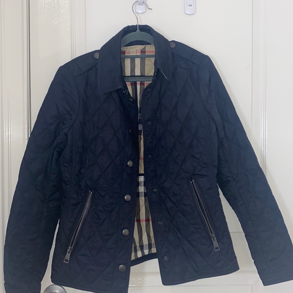 Burberry Brit Navy Quilted Nylon Jacket